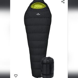 SO TETON Sports 1131 Black LEEF 0 F UltraLight Sleeping Bag w/ Body Mapping